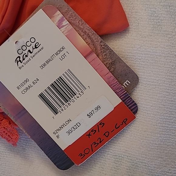 NWT Coco Rave  bathing suit xs/s 30/32 D - Picture 3 of 3